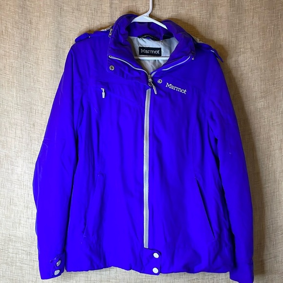 Marmot membrain‎ women’s size Large blue jacket in great pre-owned condition - Picture 1 of 7